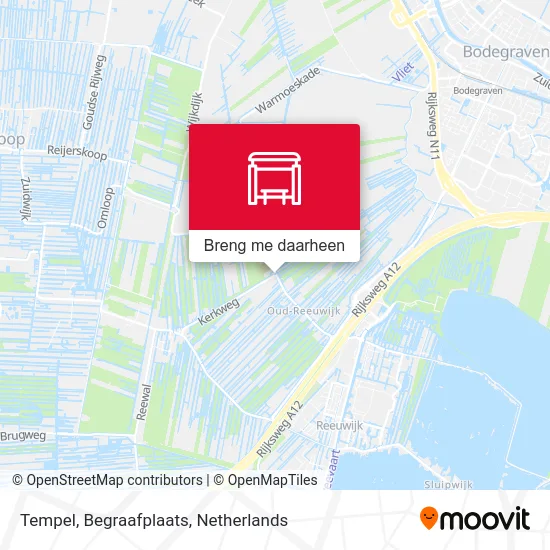 Tempel, Begraafplaats kaart