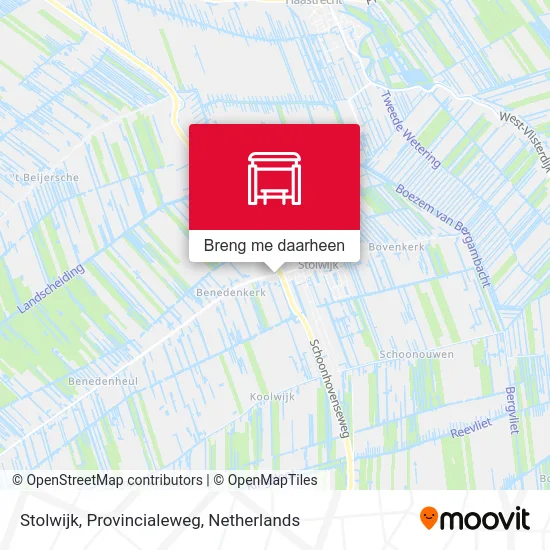 Stolwijk, Provincialeweg kaart
