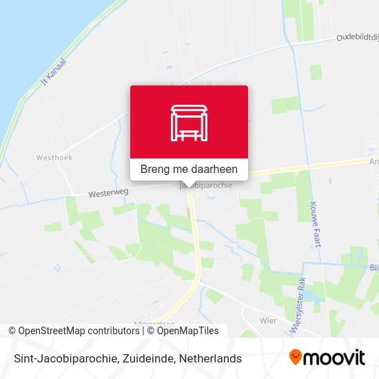 Sint-Jacobiparochie, Zuideinde kaart