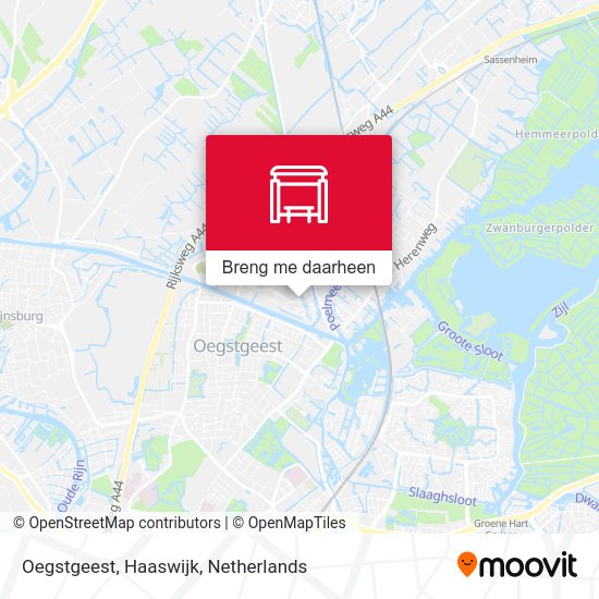Oegstgeest, Haaswijk kaart