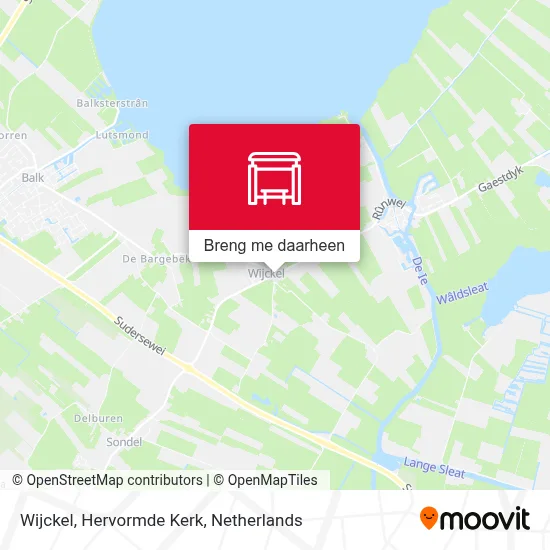 Wijckel, Hervormde Kerk kaart