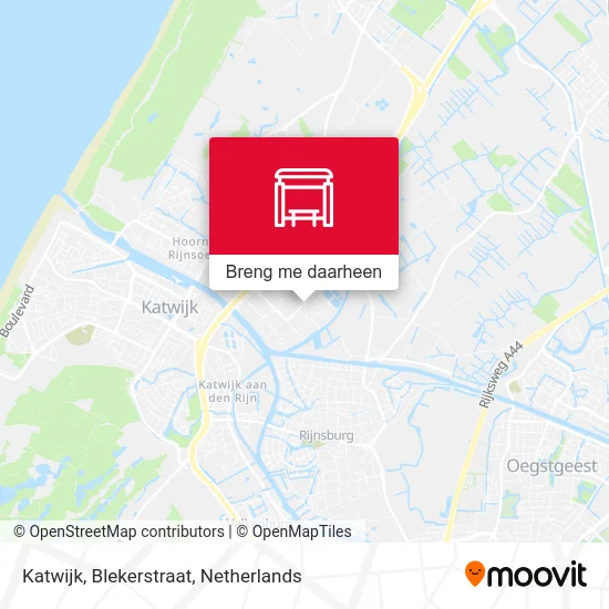 Katwijk, Blekerstraat kaart