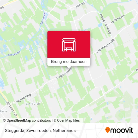 Steggerda, Zevenroeden kaart