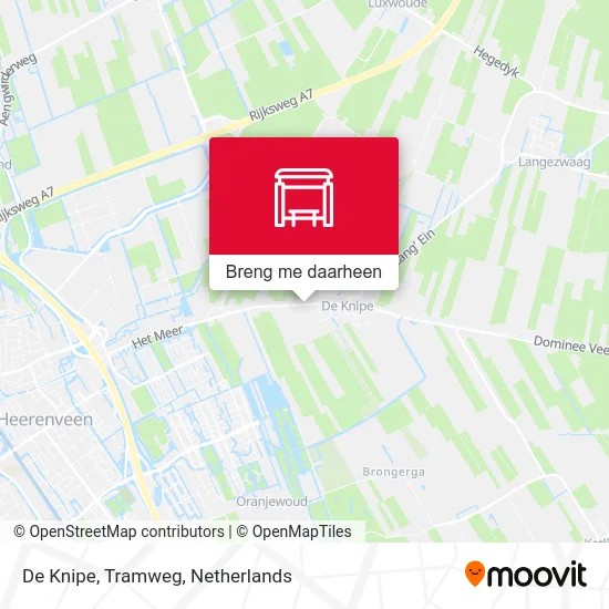 De Knipe, Tramweg kaart