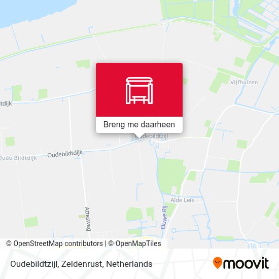 Oudebildtzijl, Zeldenrust kaart