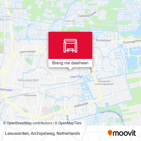 Leeuwarden, Archipelweg kaart