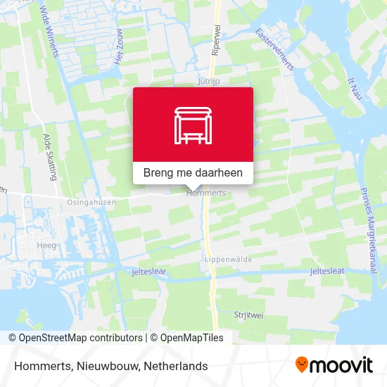 Hommerts, Nieuwbouw kaart