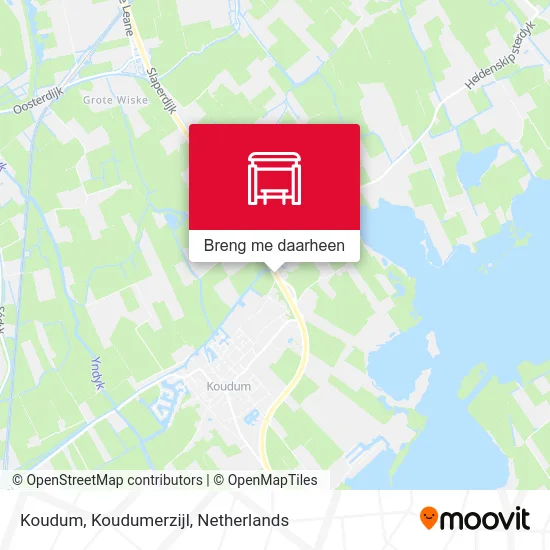 Koudum, Koudumerzijl kaart