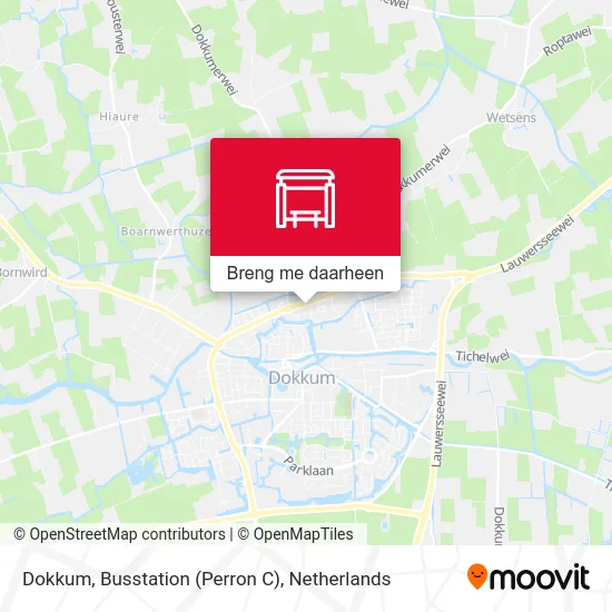Dokkum, Busstation (Perron C) kaart