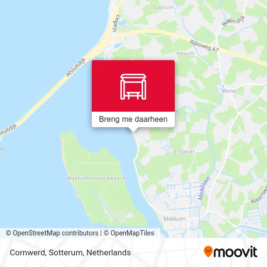 Cornwerd, Sotterum kaart