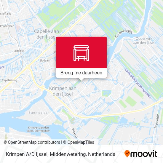 Krimpen A / D Ijssel, Middenwetering kaart