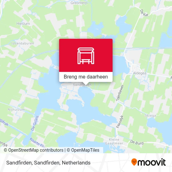 Sandfirden, Sandfirden kaart