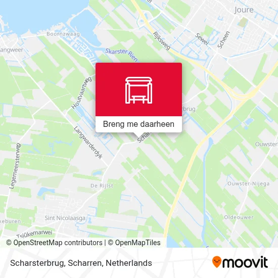 Scharsterbrug, Scharren kaart