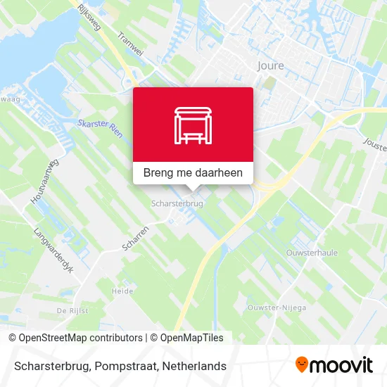 Scharsterbrug, Pompstraat kaart