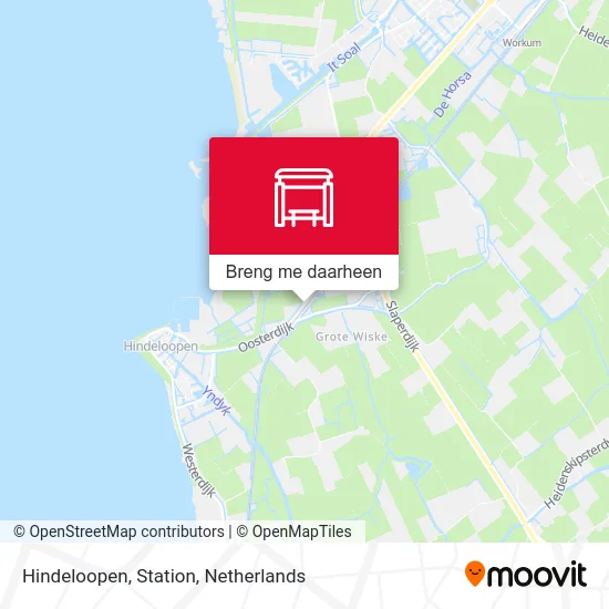 Hindeloopen, Station kaart
