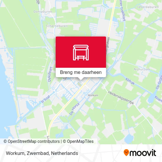 Workum, Zwembad kaart