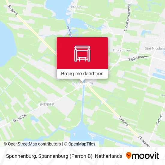 Spannenburg, Spannenburg (Perron B) kaart