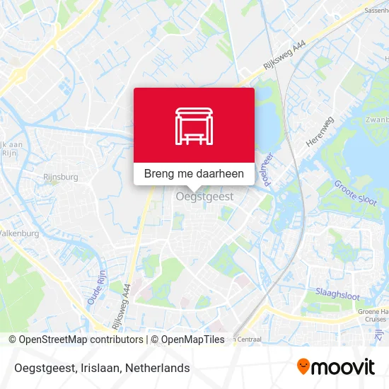 Oegstgeest, Irislaan kaart