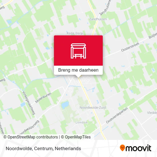 Noordwolde, Centrum kaart