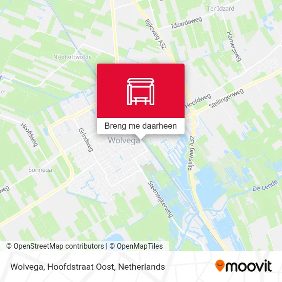 Wolvega, Hoofdstraat Oost kaart