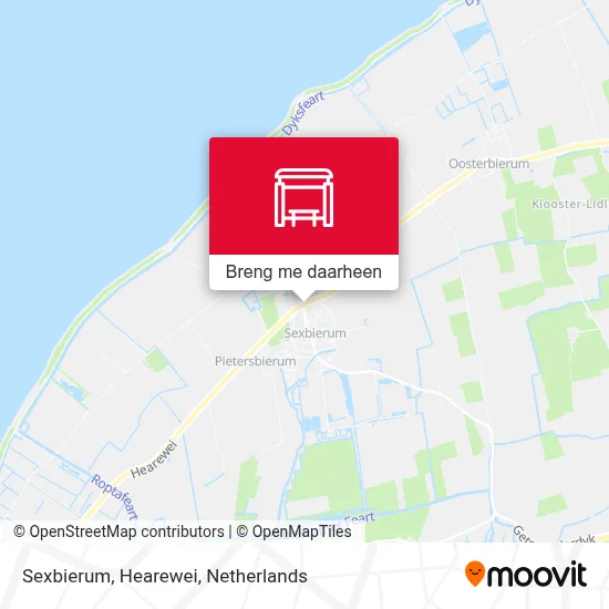 Sexbierum, Hearewei kaart