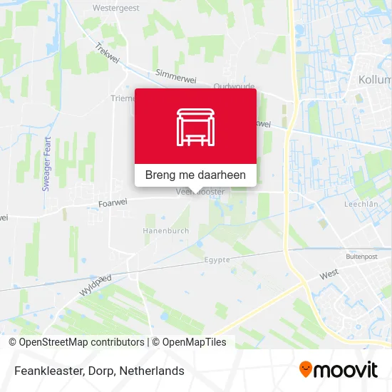 Feankleaster, Dorp kaart