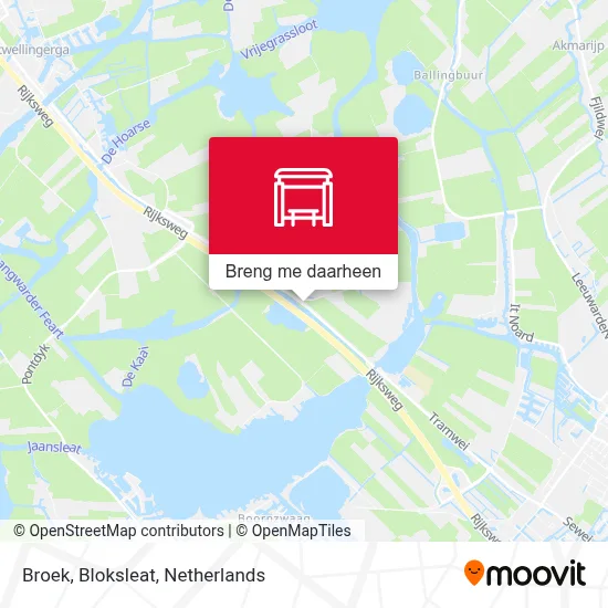 Broek, Bloksleat kaart