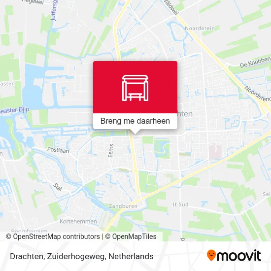 Drachten, Zuiderhogeweg kaart