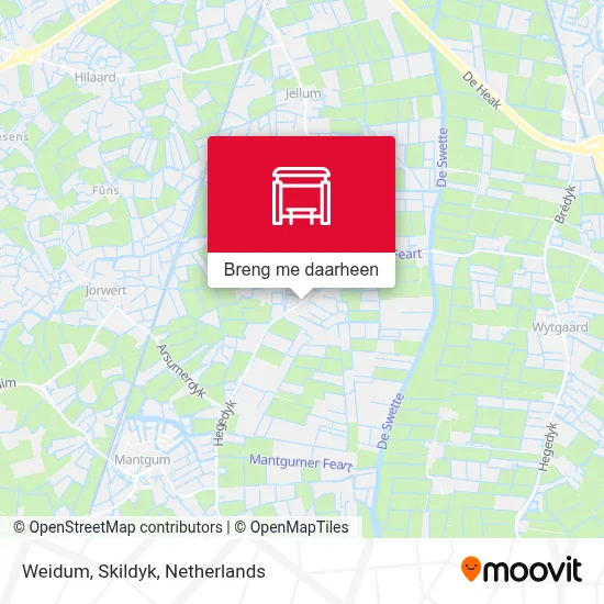 Weidum, Skildyk kaart