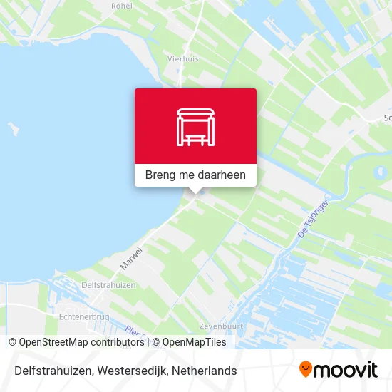 Delfstrahuizen, Westersedijk kaart