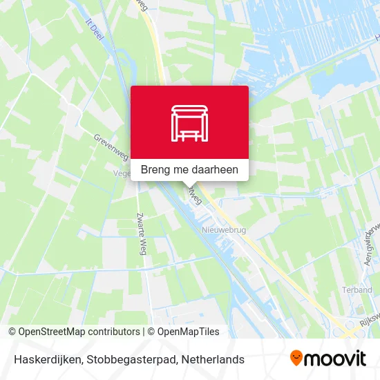 Haskerdijken, Stobbegasterpad kaart