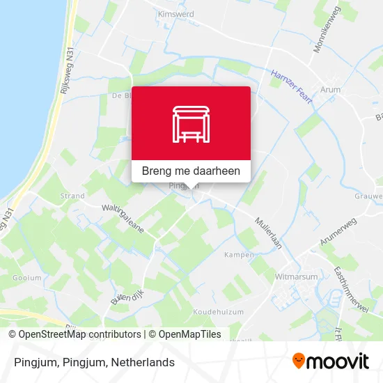 Pingjum, Pingjum kaart