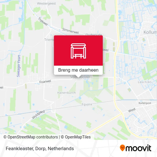 Feankleaster, Dorp kaart