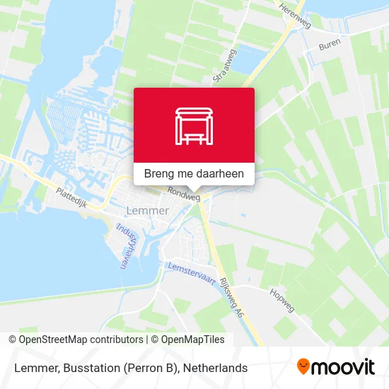 Lemmer, Busstation (Perron B) kaart