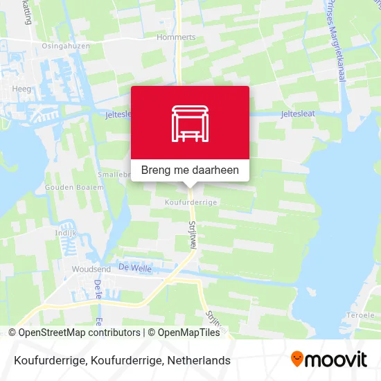 Koufurderrige, Koufurderrige kaart