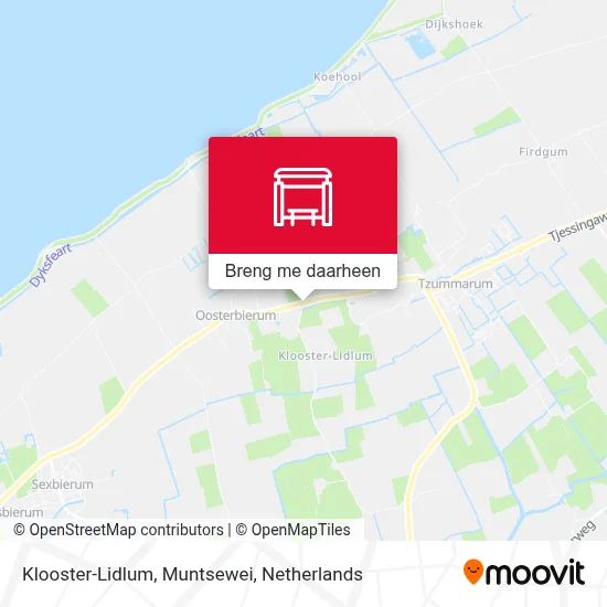 Klooster-Lidlum, Muntsewei kaart