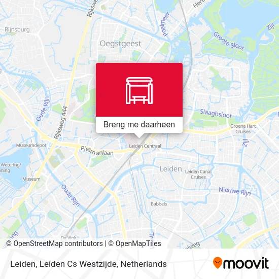 Leiden, Leiden Cs Westzijde kaart