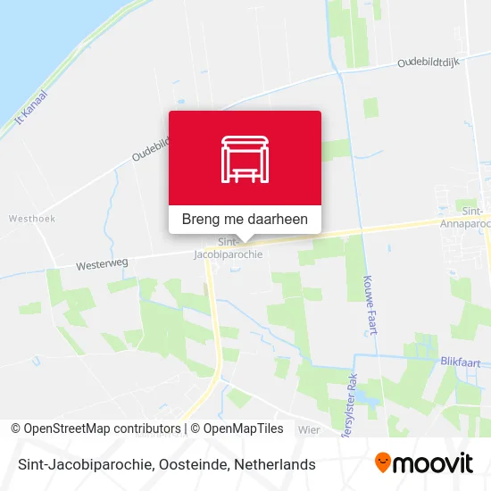 Sint-Jacobiparochie, Oosteinde kaart