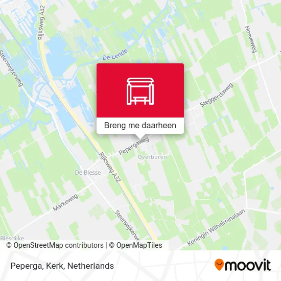 Peperga, Kerk kaart