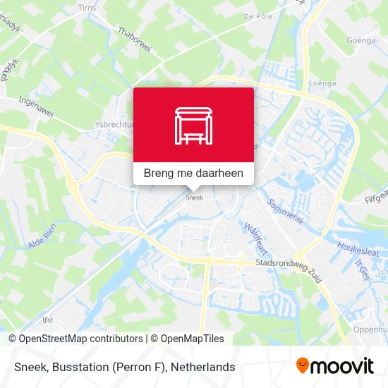 Sneek, Busstation (Perron F) kaart