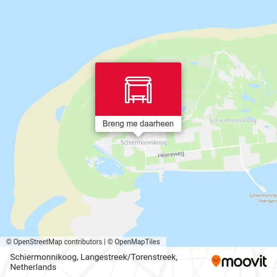 Schiermonnikoog, Langestreek / Torenstreek kaart