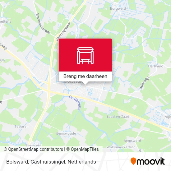 Bolsward, Gasthuissingel kaart