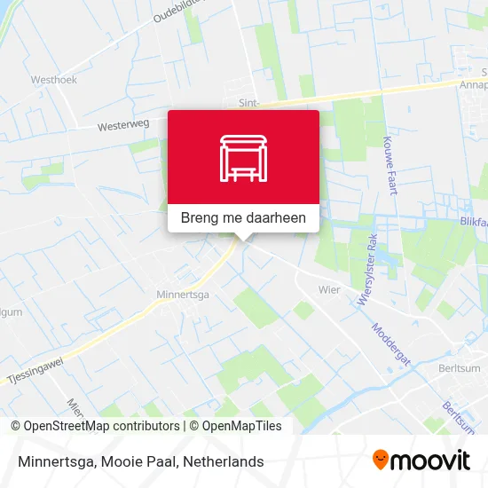 Minnertsga, Mooie Paal kaart