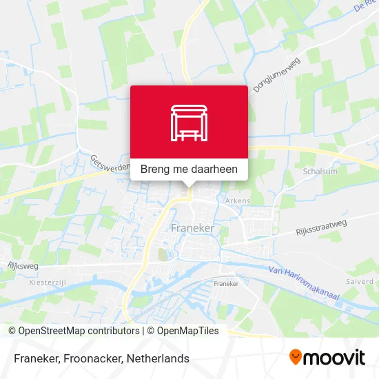 Franeker, Froonacker kaart