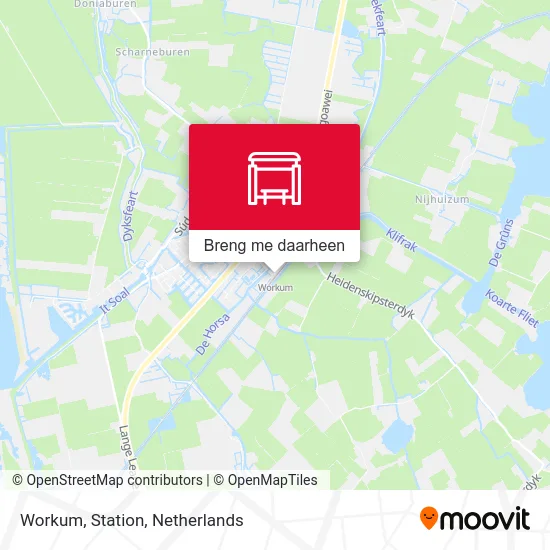 Workum, Station kaart