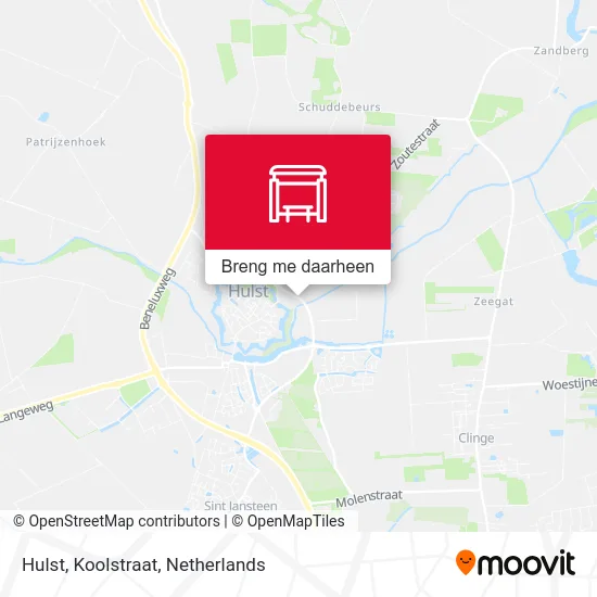 Hulst, Koolstraat kaart