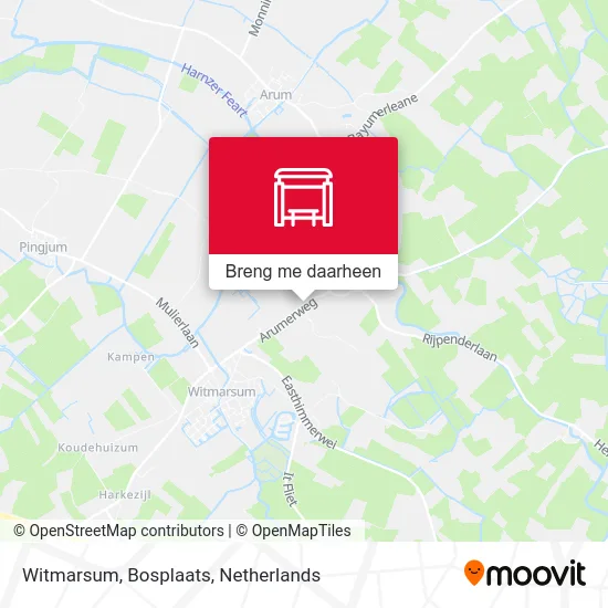 Witmarsum, Bosplaats kaart