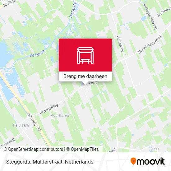 Steggerda, Mulderstraat kaart