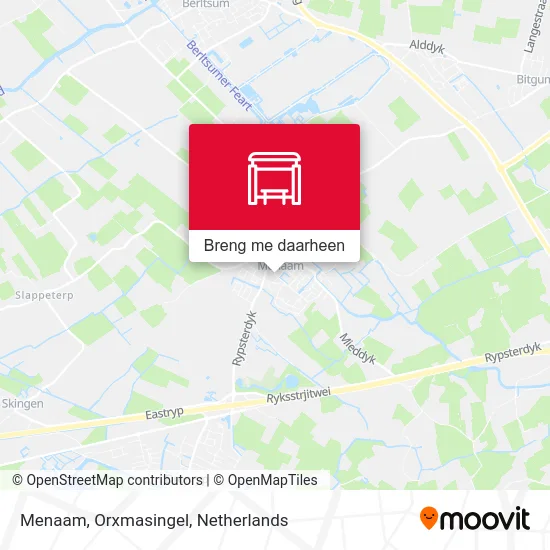 Menaam, Orxmasingel kaart