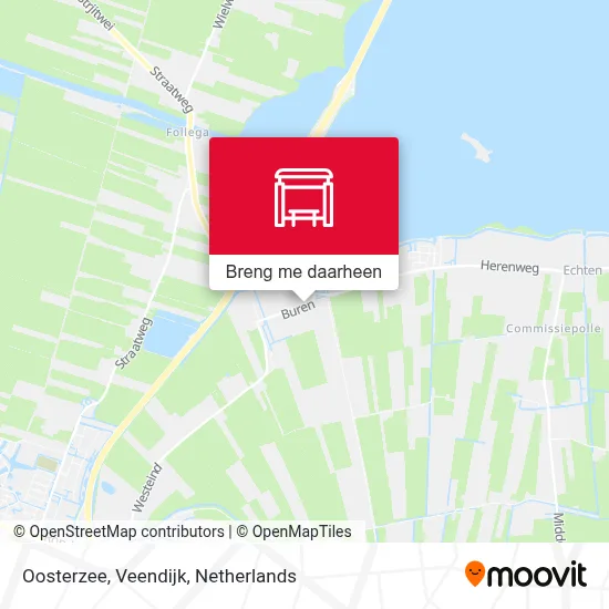 Oosterzee, Veendijk kaart